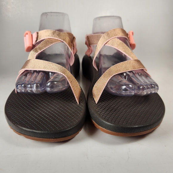 CHACO Women's Z/Cloud Sandals Size 9 Metallic Rose Waterproof Chacogrip Comfort - Picture 6 of 9